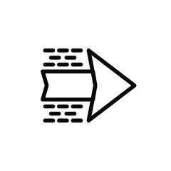 Left Arrow Icon , Best Logo Template Design Simple Clean Media Circle Emblem Isolated Illustration , Outline Solid Background White
