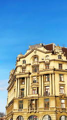 Fototapeta na wymiar Old buildings in the historic part of Lviv, Ukraine