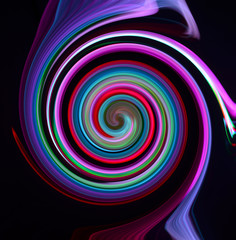 abstract colorful spiral