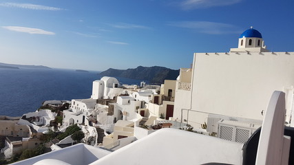 Naklejka premium city, town, panorama, building, landscape, view, Spain, travel, Greece, cityscape, architecture, Europe, sky, mountain, village, winter, urban, sea, house, mountains, white, island, buildings, tourism