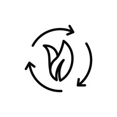 Go green Icon Template Logo Design Emblem Isolated Illustration logotype outline solid Background White 
