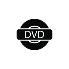 Dvd Icon Best logo Design Emblem Isolated Illustration, Concept Multimedia business classic Logotype Company , Outline Solid Background White
