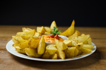 portion of fries