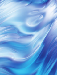 Fluid abstract background with colorful gradient. 2D illustration of modern movement.