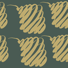Vector illustration, seamless pattern, green and yellow color