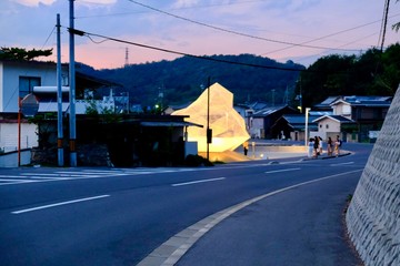 直島　ライトアップ