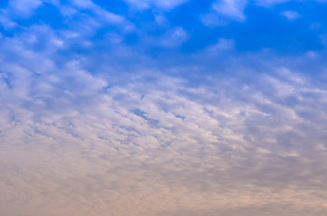 夕焼けと雲とグラデーション