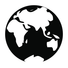 earth globe vector illustration