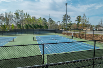 Empty tennis courts Coronavirus