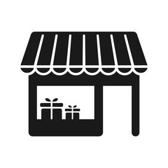 store vector icon in trendy flat style