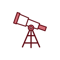 Obraz premium telescope icon vector design template