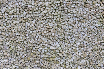 The texture of the stone pavement. Background of gravel