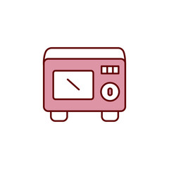 microwave icon vector design template