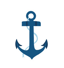 Vintage sea anchor with a rope.