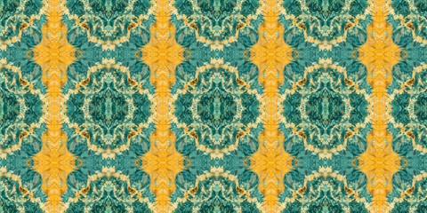 Yellow-green wooden panel. Seamless background of stabilized wood maple close-up