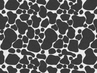 The Black-White Cow print camouflage texture, carpet animal skin patterns or backgrounds, Black and white cows milk theme, look smooth, fluffy and soft, fashion clothes textile safari concept.