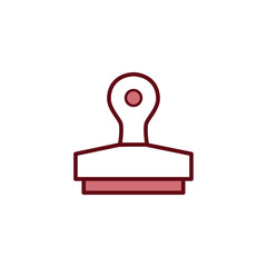 Rubber Stamp icon vector design template