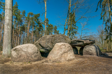 Prehistoric megalith tomb Teufelskueche near Haldensleben