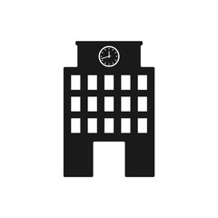 building vector icon, school icon