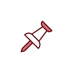 pushpin icon vector design template