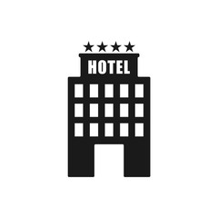 hotel icon in trendy flat style 