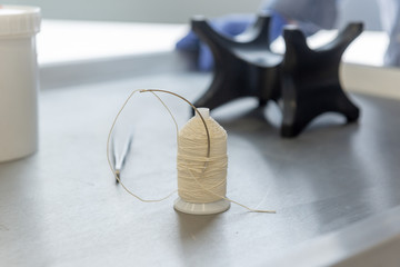 Doctor preparing a deceased at the funeral home