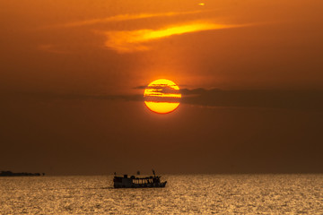 Por do sol em santarém