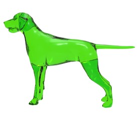3d illustration of the dog