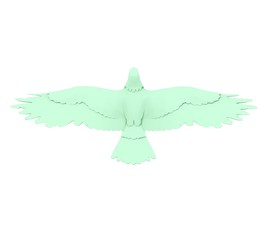 3d illustration of the eagle