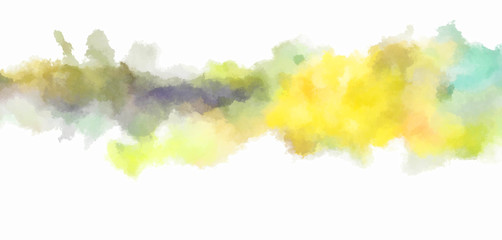 Watercolor painted background. Abstract Illustration wallpaper. Brush stroked painting. 2D Illustration.