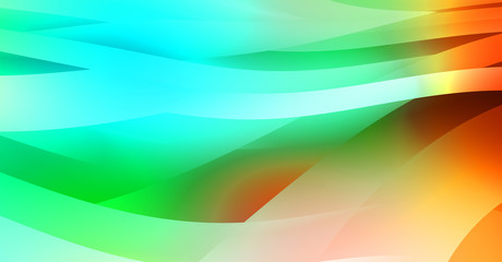 Abstract background with colorful gradient. Vibrant graphic wallpaper with stripes design. Fluid 2D illustration of modern movement.