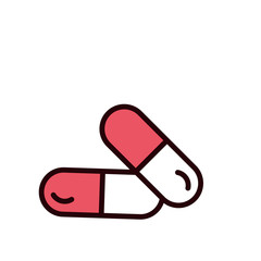 capsule icon vector design template