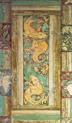 Fresco paintings of Ancient Ajanta Buddhist caves predominantly narrates the Jataka tales social story, an UNESCO World Heritage site near Aurangabad, Maharashtra, India