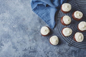 Cupcakes with delicious frosting