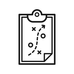 strategy icon in trendy flat style 