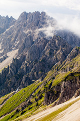 Mountain range seen from the Reither Spitze