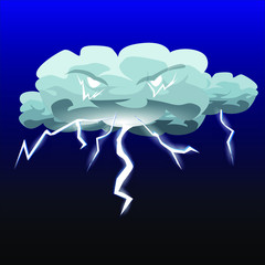 Tormenta eléctrica con rayos y un poco cabreada