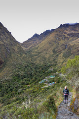 Fototapeta na wymiar Inca trail, view