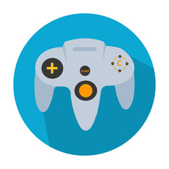 Illustration of video game controller with vector