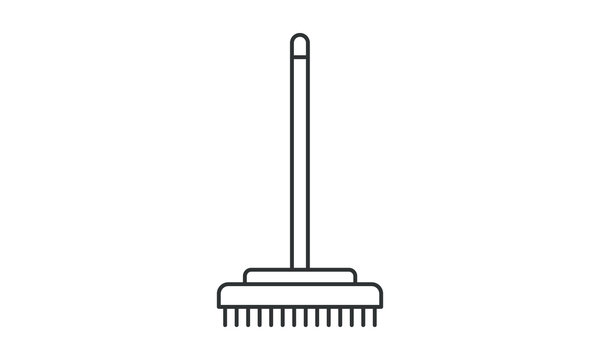 Broom, broomstick, cleaner, sweep, witch's broom, sweeping, tool, equipment, brush, sketch, mopping, work, clean free vector icon