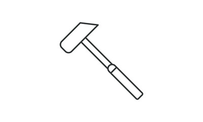 Hammer, claw hammer, hand tool, nail hammer, hardware, construct, build, service free vector icon
