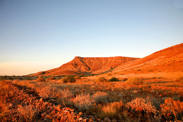 Desert view of the Brandberg National Park, Namibia.