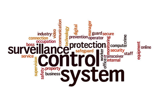 Control system word cloud concept