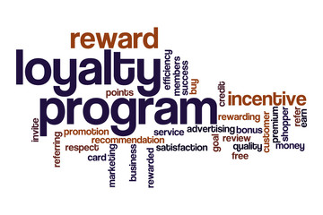 Loyalty program word cloud concept