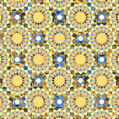 Gorgeous ornamental pattern with colorful background