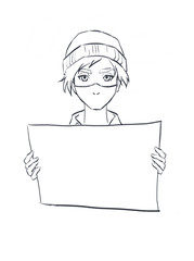 a call face mask, quarantine, self isolation, virus, tagline, line art, be healthy, covid-19, person in protective mask, transparency, picket, demonstration, rally, strik, activist