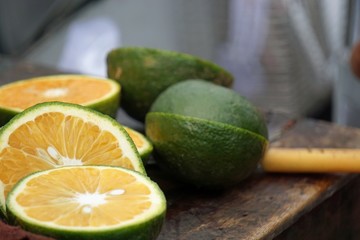 fresh lime from the market