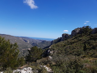 Obraz premium Berg-Landschaft in Spanien. Urlaub an der Mittelmeerküste!