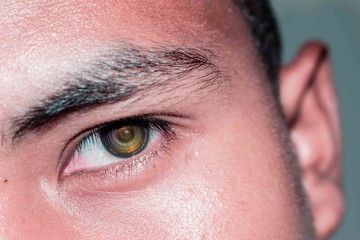 ojo de lente de camara