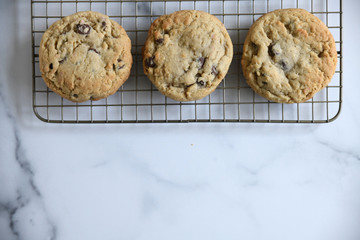 baking chocolate chip cookies